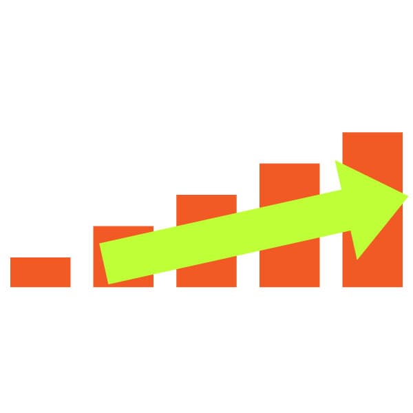 Growth chart icon