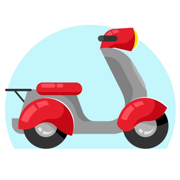 Scooter de motocicleta