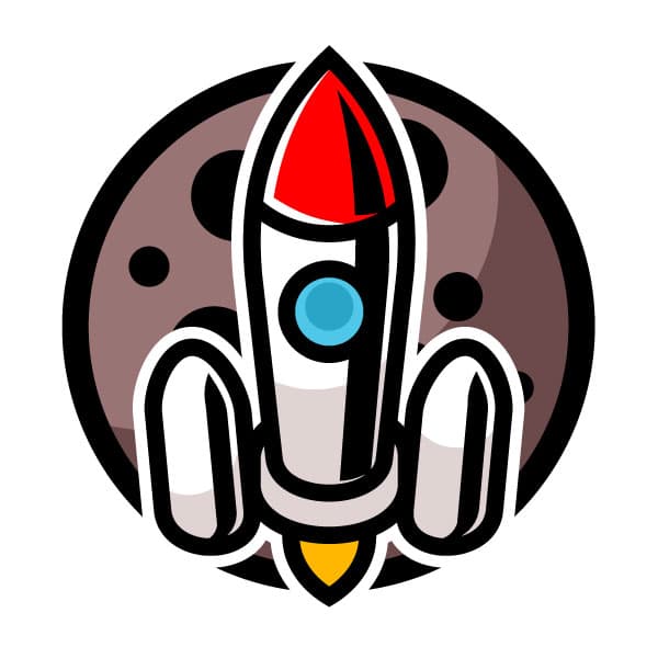 Space rocket icon