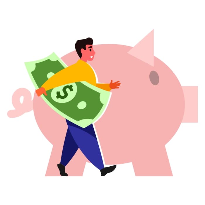 Conceito de economia de dinheiro