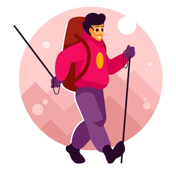 A hiker