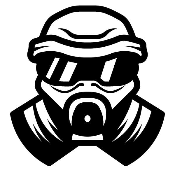 Gas mask silhouette