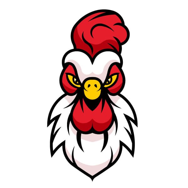 Rooster's head