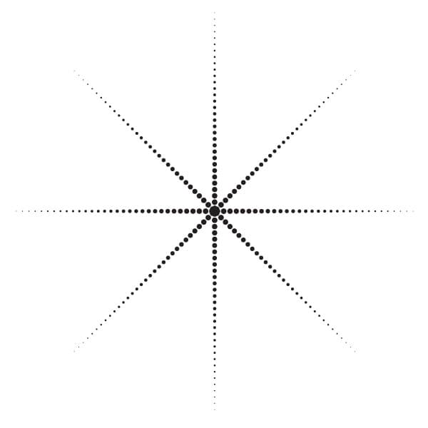 Star made of dots