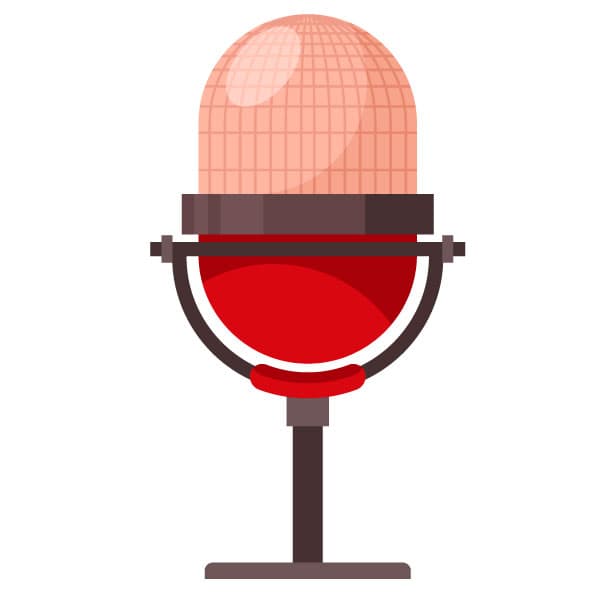 Retro microphone