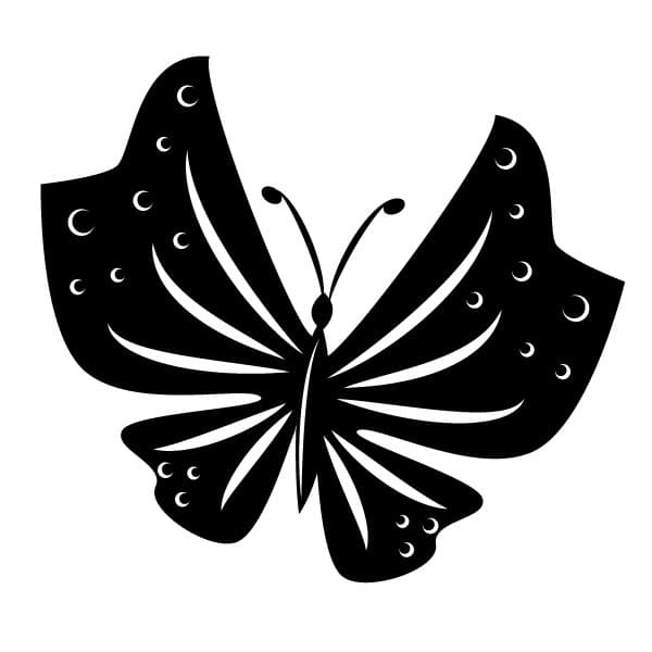 Butterfly silhouette