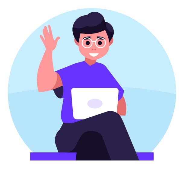 Student raises hand