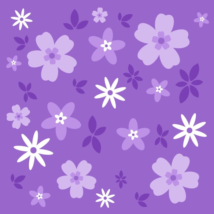 Violet floral pattern