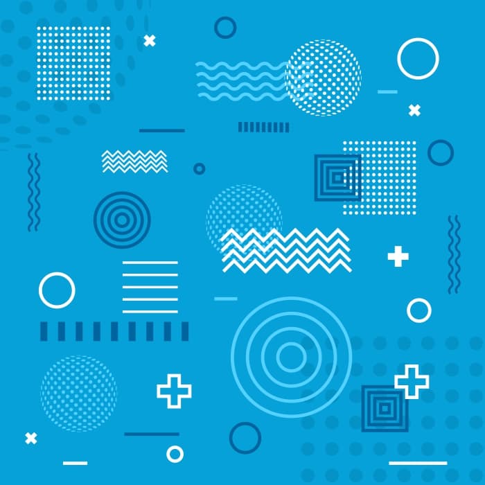 Abstract Memphis pattern