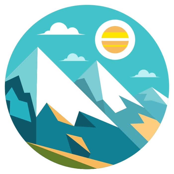 Sunrise in the mountains