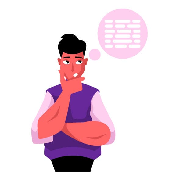 Programmer thinking about code