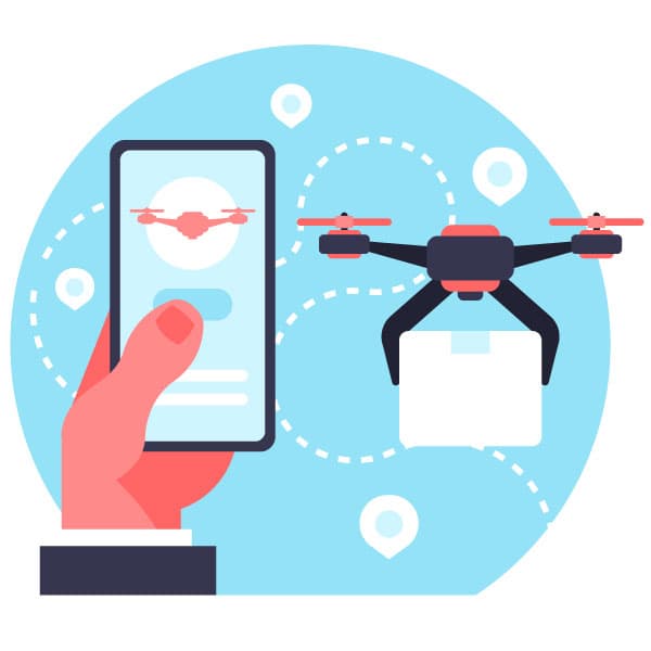 Tecnología de entrega por drones