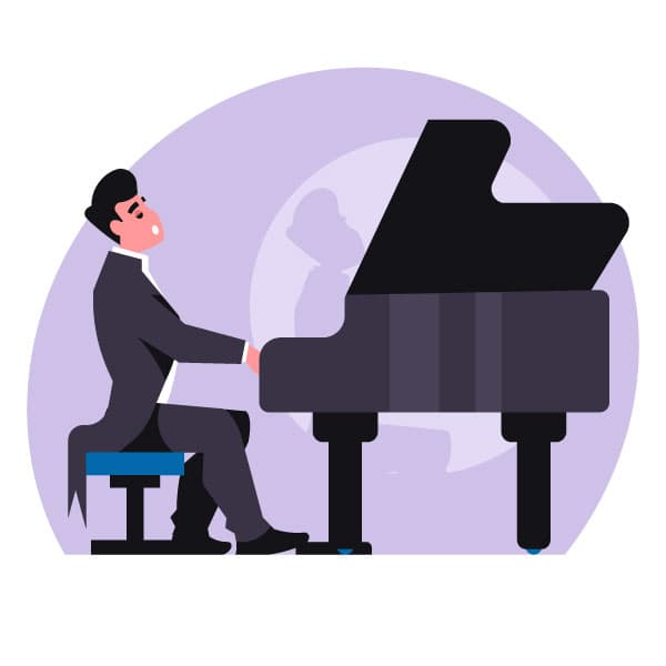 Pianista en concierto