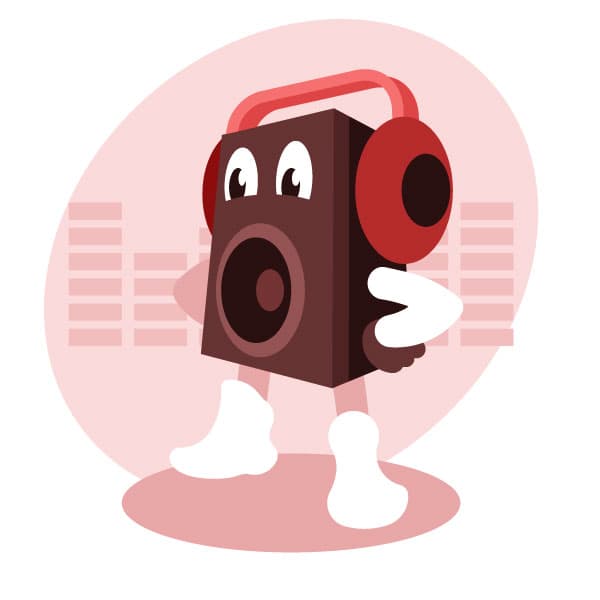 Personaje de la columna de música