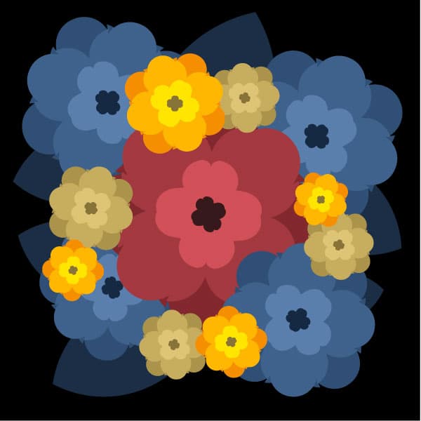 Verschiedene bunte Blumen